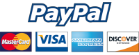 We accept Paypal and all major bank cards!
